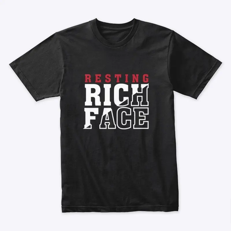 Resting Rich Face Split Shirt